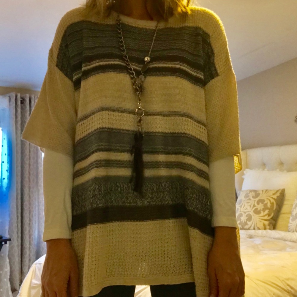 *Paper Crane* BoHo Poncho